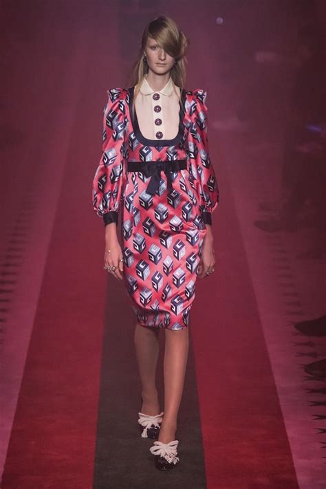 gucci red dress ss17 shop